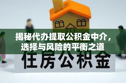 信阳揭秘代办提取公积金中介，选择与风险的平衡之道