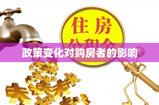 信阳政策变化对购房者的影响